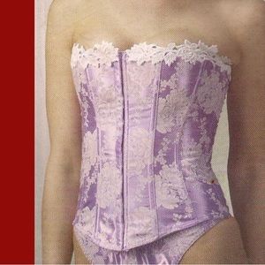 Brand new without tags, lavender corset with white flowers